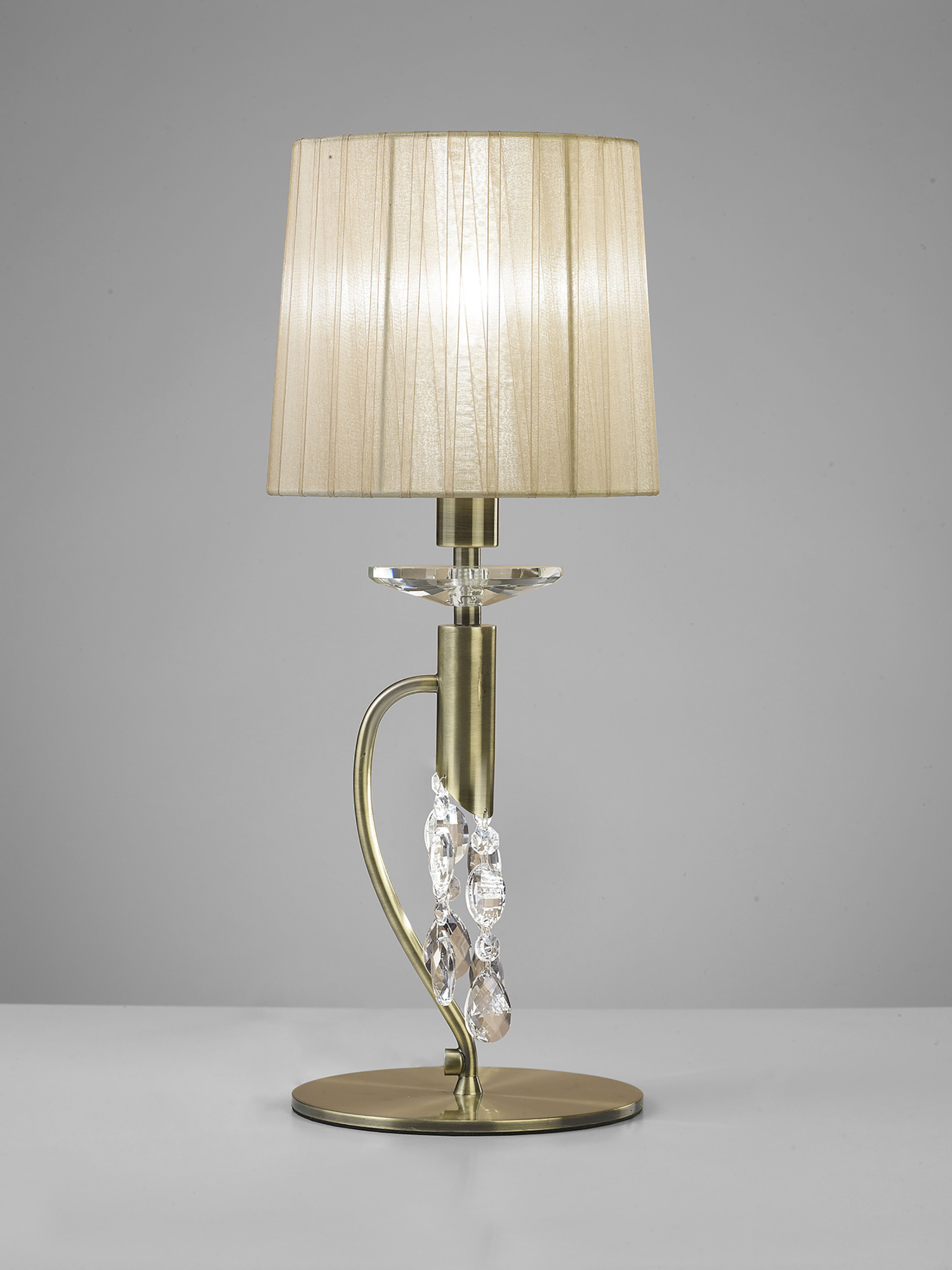 M3888  Tiffany AB 49cm 1+1 Light Table Lamp